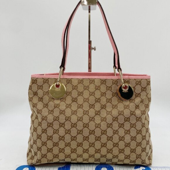 Gucci  Monogram Medium Eclipse Tote Pink - Picture 1 of 6